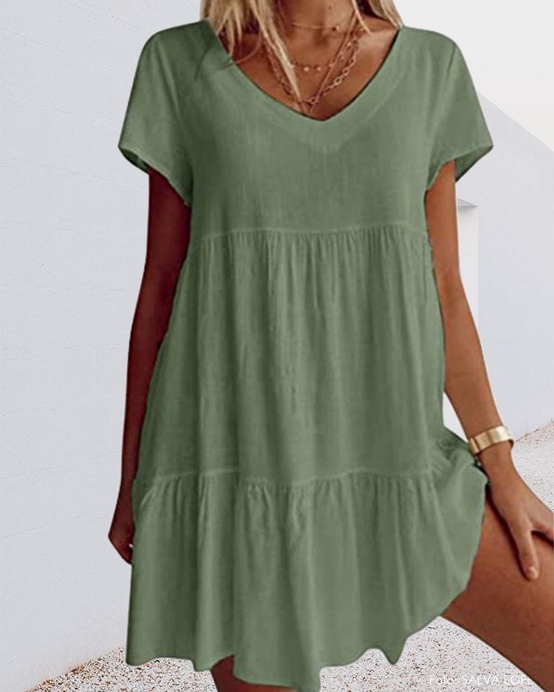 Alessandra - Casual Loose Short-Sleeve Dress