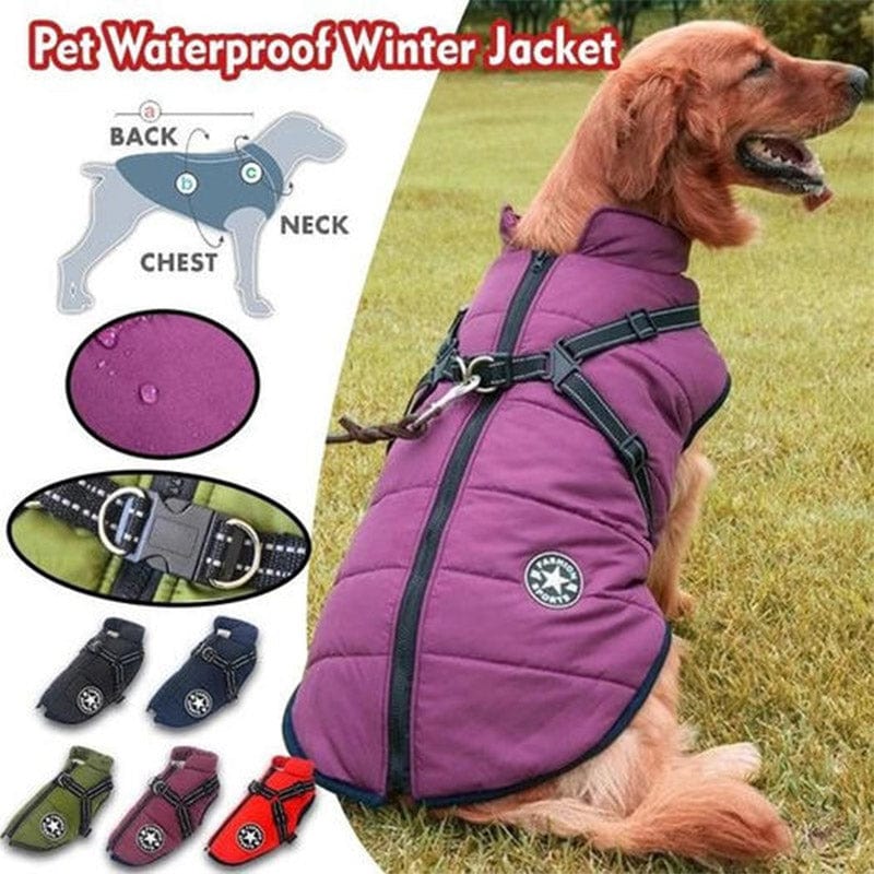 Doggy™ - Waterproof Winter Dog Jacket With Built-In Harness