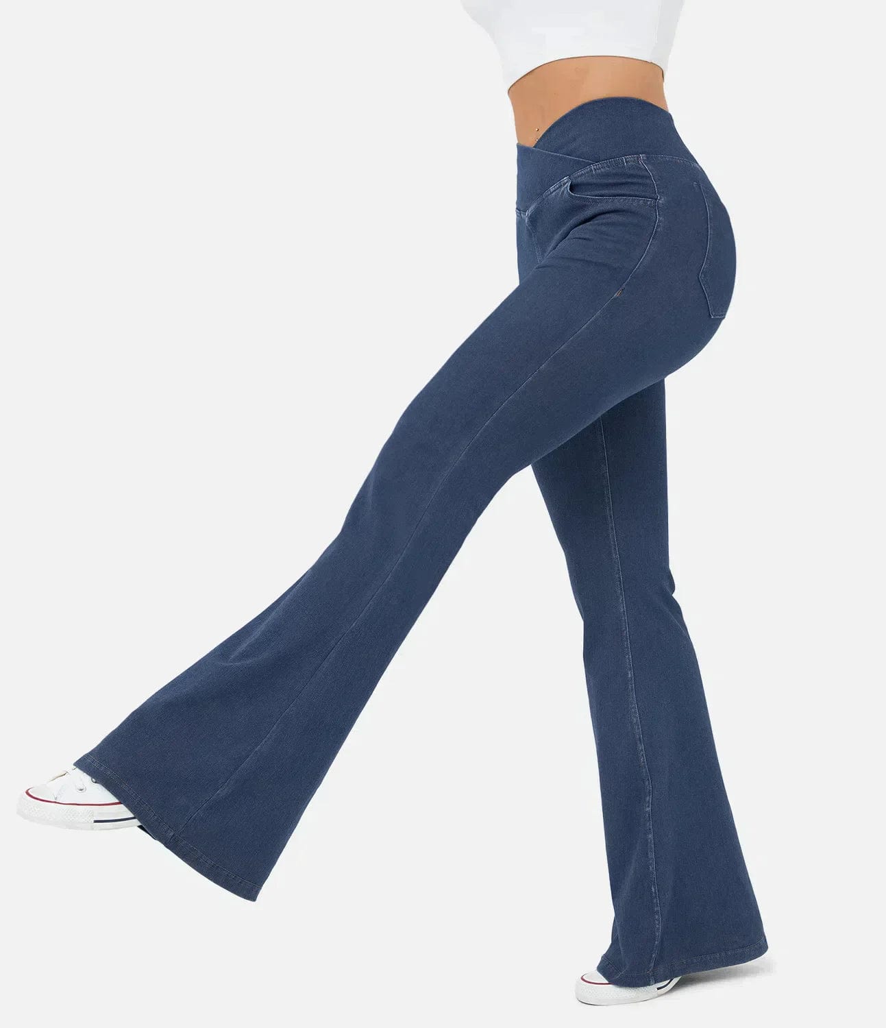 Clara™ - High-waisted elastic jeans