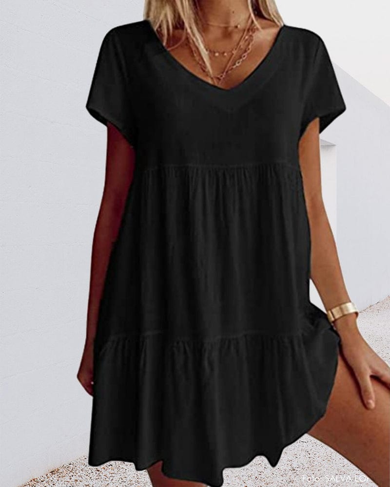 Alessandra - Casual Loose Short-Sleeve Dress