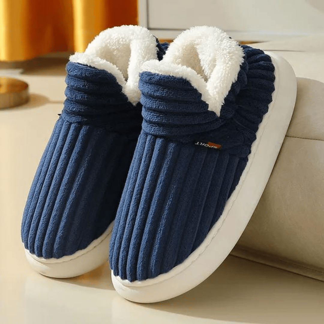 Ultimate foot comfort with plush slippers