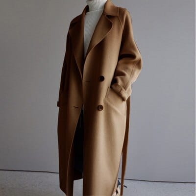 Long wool coat for the winter