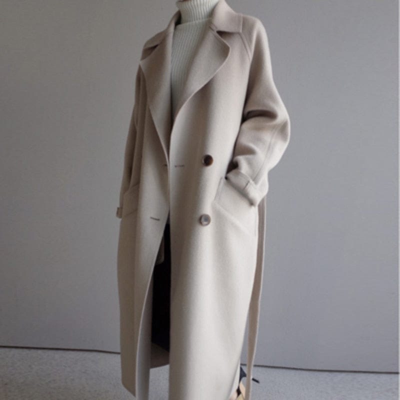 Long wool coat for the winter