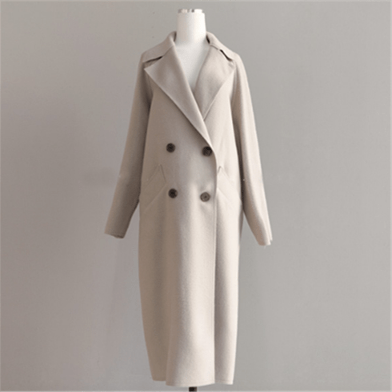 Long wool coat for the winter