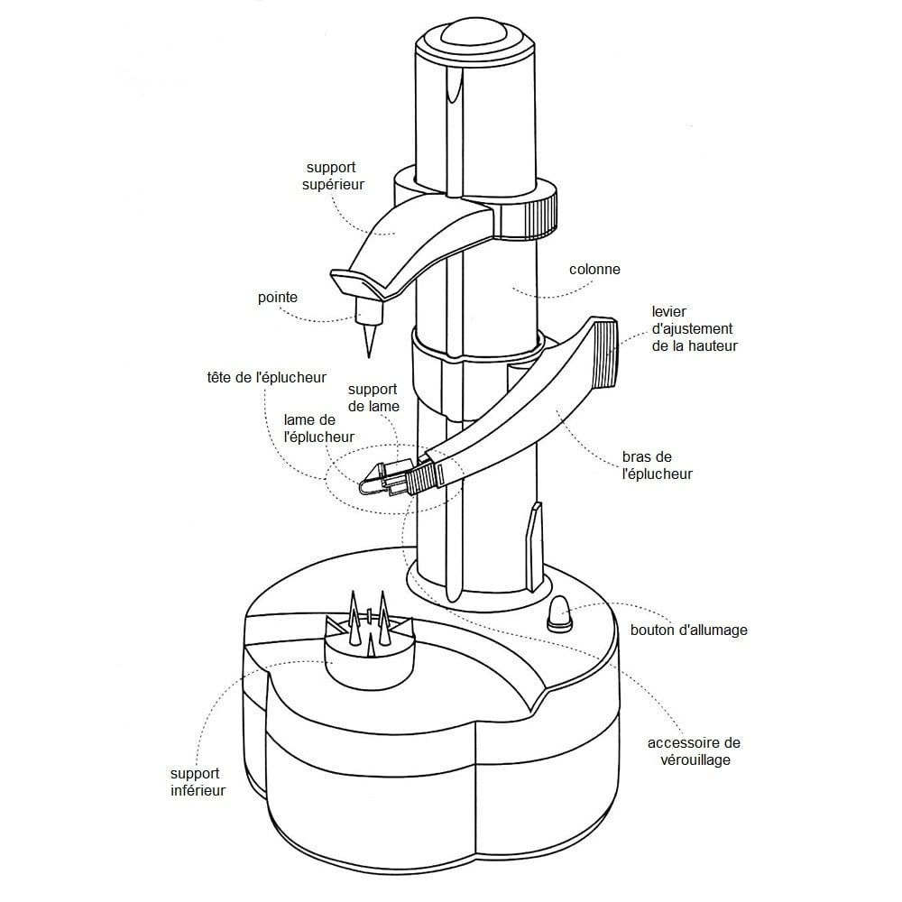 Epluch'Too™ - Automatic fruit and vegetable peeler