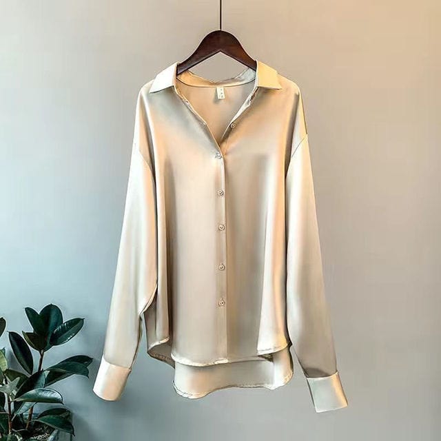 Satin shirt for women